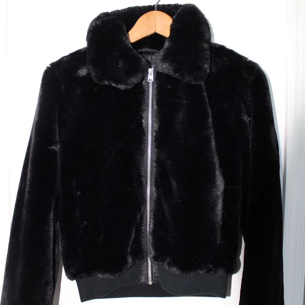 Abercrombie & Fitch Black Teddy Jacket